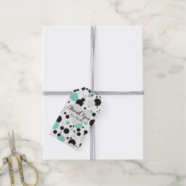 BRUID & Bruidsmeisjes Blauwgroen Polka Dots Tiara  Cadeaulabel