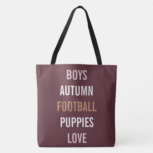 Bruid & bruidsmeisjes Herfstbries Tailgate-feest Tote Bag (Voorkant)