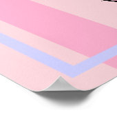 BRUID & Bruidsmeisjes Roze Bruiloft Tellen Poster (Hoek)