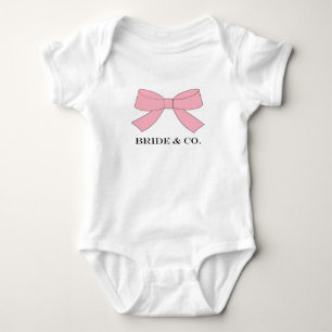 Bruid & bruidsmeisjes Roze Douche Party Ruffle Romper