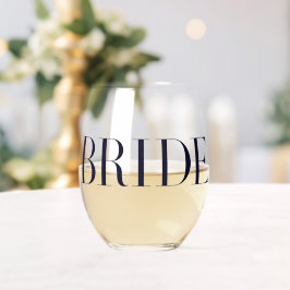 Bruid Bruidsmode Bruid-to-be Wijnglas Zonder Voet