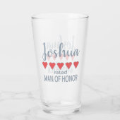 Bruid & Bruidsstoet 5 Hart Man van Eer Glas (Achterkant)