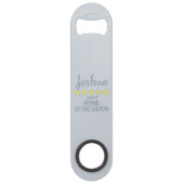 Bruid & Bruidsstoet 5 sterren vriend van de bruide Speed Flessenopener (Achterkant)