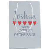 Bruid & Bruiloft 5 Hart Broer van de Bruid Medium Cadeauzakje (Voorkant)
