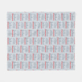 Bruid & Bruiloft 5 Hart Stiefvader van de Bruid Fleece Deken (Voorkant (Horizontaal))