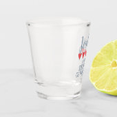 Bruid & Bruiloft 5 Hart Stiefvader van de Bruidego Shot Glas (Links)