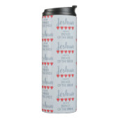 Bruid & Bruiloft 5 Hart Vader van de Bruid Thermosbeker (Gedraaid links)