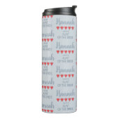 Bruid & Bruiloft 5 Hartjes Tante van de Bruid Thermosbeker (Gedraaid links)