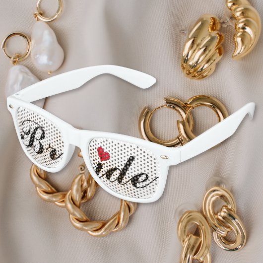 Bruid Bruiloft Bachelorette Party Strand Cool Shad Retro Zonnebril