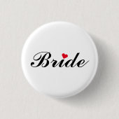 Bruid Bruiloft Bruids Bachelorette Party Pin Butto Ronde Button 3,2 Cm (Voorkant)