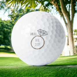 Bruid Bruiloft Custom Golfballen