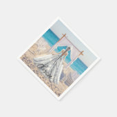 Bruid Bruiloft Dag Strand Bruiloft Fancy Gown Brid Servet (Hoek)