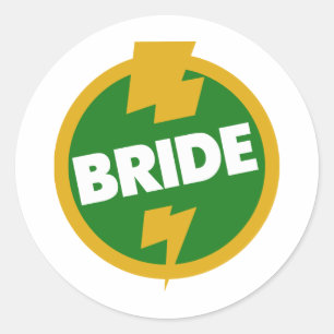 Bruid bruiloft - Dupree Ronde Sticker
