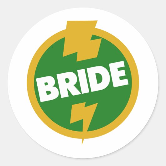 Bruid bruiloft - Dupree Ronde Sticker (Voorkant)