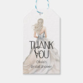 bruid bruiloft jurk Vrijgezellenfeest dank u Cadeaulabel (Voorkant)