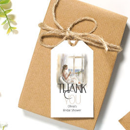 bruid bruiloft jurk Vrijgezellenfeest dank u Cadeaulabel