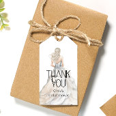 bruid bruiloft jurk Vrijgezellenfeest dank u Cadeaulabel