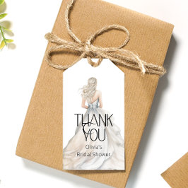 bruid bruiloft jurk Vrijgezellenfeest dank u Cadeaulabel