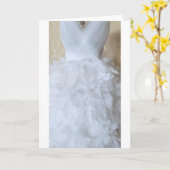 Bruid/bruiloft Kaart (Gele Bloem)