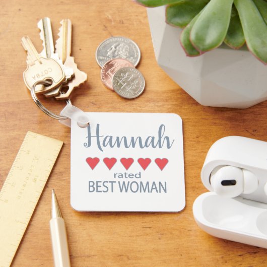 Bruid & Bruiloft Partij 5 Hart Beste Vrouw Sleutelhanger (Bureau)