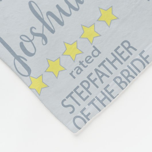Bruid & Bruiloftsgasten 5 sterren stiefvader van d Fleece Deken (Hoek)