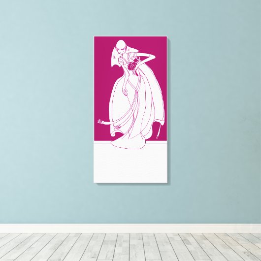 Bruid Canvas Afdruk (Insitu (Houten vloer))