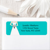 Bruid Clipart Bruiloft Retouradres Labels (Insitu)