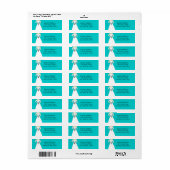 Bruid Clipart Bruiloft Retouradres Labels (Full Sheet)