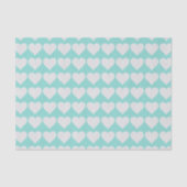 BRUID & CO. Blauwe En Zilveren Hartjes Tissue Papi Tissuepapier (Voorkant)