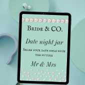 Bruid Co Blauwgroen Blue Pearl Vrijgezellenfeest D Perfect Poster