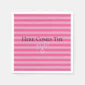 BRUID CO Daar komt de bruid feestelijke party Servet (Voorkant)