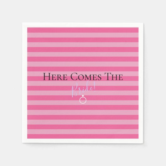 BRUID CO Daar komt de bruid feestelijke party Servet (Voorkant)