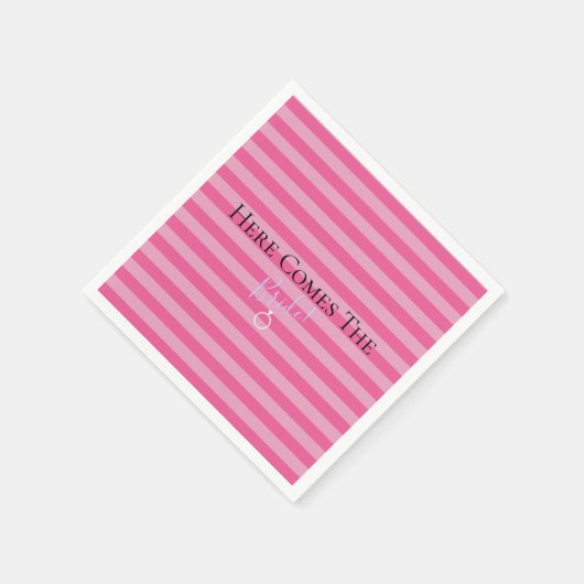 BRUID CO Daar komt de bruid feestelijke party Servet (Hoek)