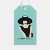 BRUID CO Douche Lady en Pet Party Dank u Cadeaulabel (Voorkant)