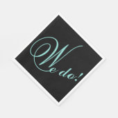 BRUID & CO Het Gelukkige Paar We Feesten Servet (Hoek)