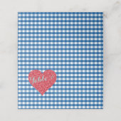 BRUID & CO Kitsch Country Wedding Douche Party Plaatskaartje (Buitenkant ongevouwen)