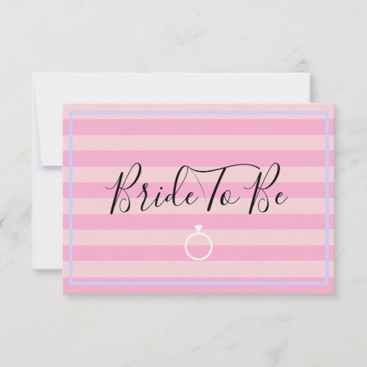 Bruid & Co Roze Bruids Lingerie Douche Party Kaart (Voorkant)