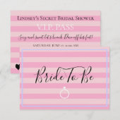 Bruid & Co Roze Bruids Lingerie Douche Party Kaart (Voorkant / Achterkant)