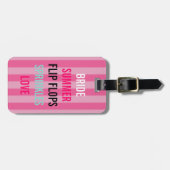 BRUID CO Summer Bride Spetter Personalized Feest Bagagelabel (Voorkant horizontaal)