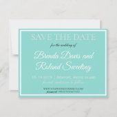 BRUID CO Touch van Zilveren Traditionele Trouwsuit Save The Date (Voorkant)