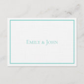 Bruid Co Trouwsuite Wit Traditionele Receptie Informatiekaartje (Achterkant)