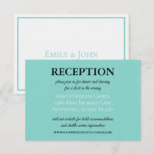 Bruid Co Trouwsuite Wit Traditionele Receptie Informatiekaartje (Voorkant / Achterkant)