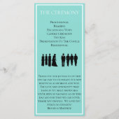 Bruid & Co Wedding Suite Elegante Ceremonie Bruid Programmakaart (Achterkant)