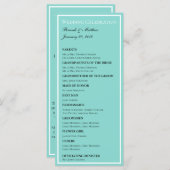 Bruid & Co Wedding Suite Elegante Ceremonie Bruid Programmakaart (Voorkant / Achterkant)