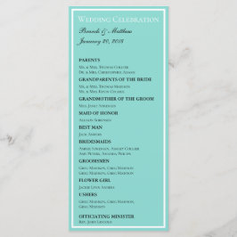 Bruid & Co Wedding Suite Elegante Ceremonie Bruid Programmakaart