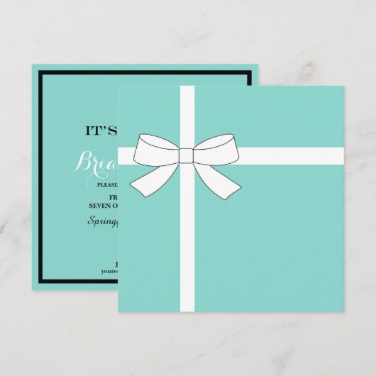 Bruid & Co Wedding Suite Engagement Party Kaart (Voorkant / Achterkant)