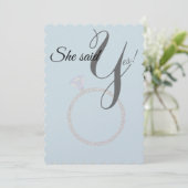 BRUID & CO Ze zei ja! Diamanten verlovingsring Kaart (Staand voorkant)