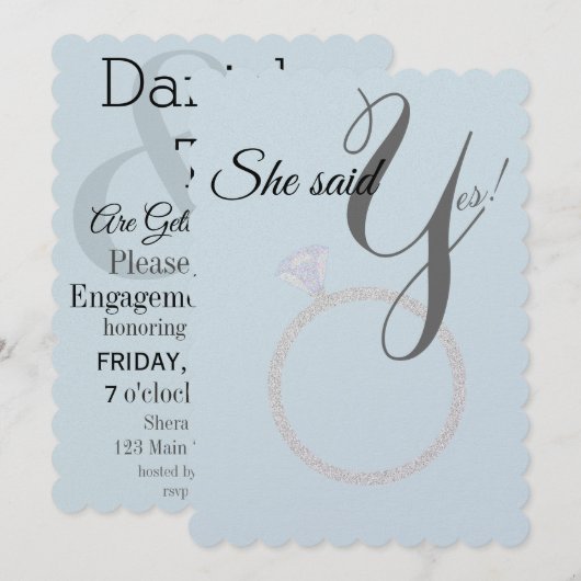 BRUID & CO Ze zei ja! Diamanten verlovingsring Kaart (Voorkant / Achterkant)