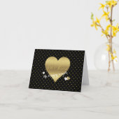 Bruid Co Zwart & Goud Bruiloft Party Persoonlijke  Kaart (Gele Bloem)