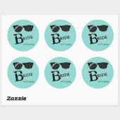 Bruid & Company Diamonden Tiara Feestje Ronde Sticker (Vel)